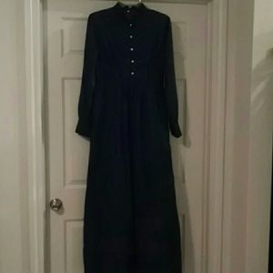 Dark Green floor length Dress